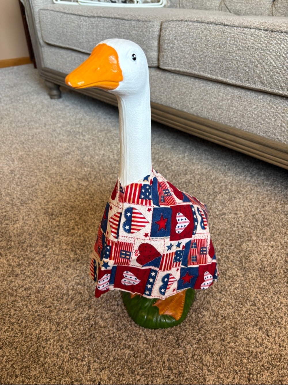 Porch goose outfit